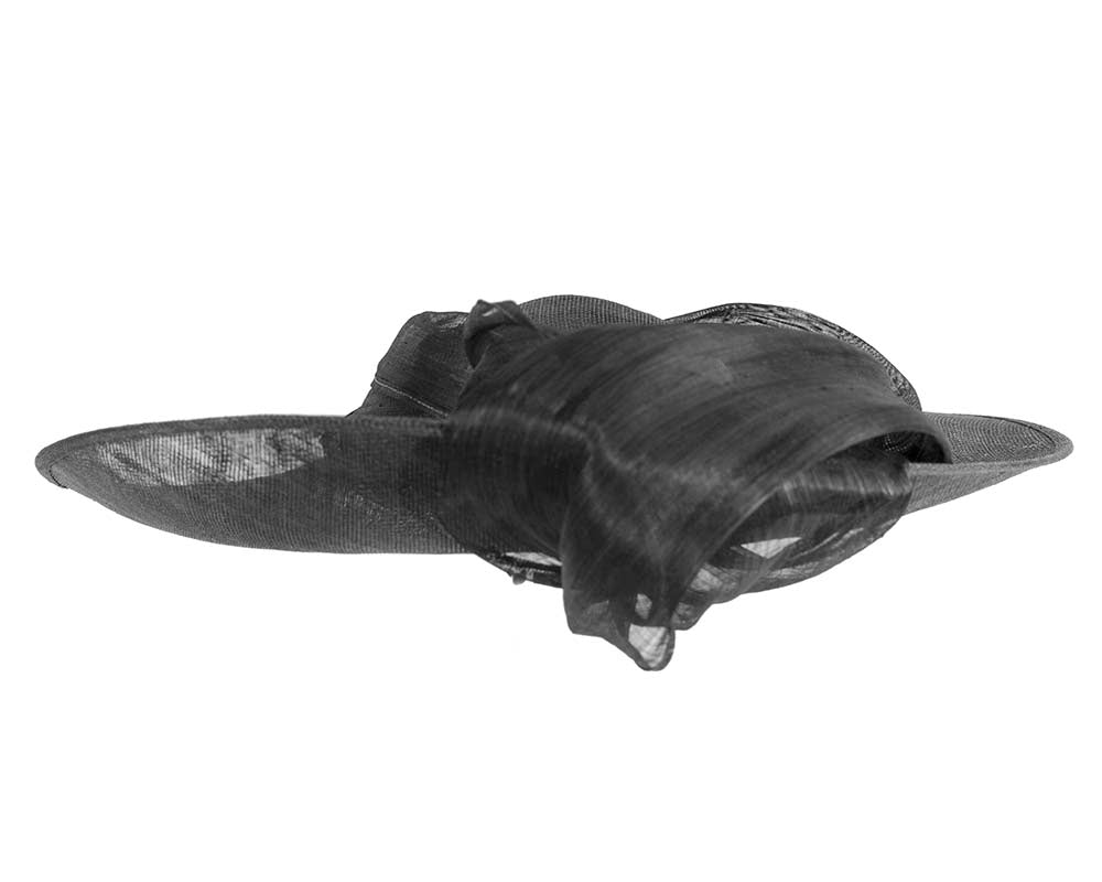 Large black sinamay hatinator by Fillies Collection
