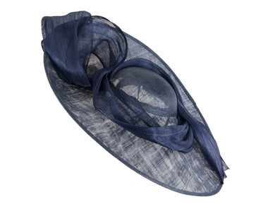 Large navy sinamay hatinator by Fillies Collection