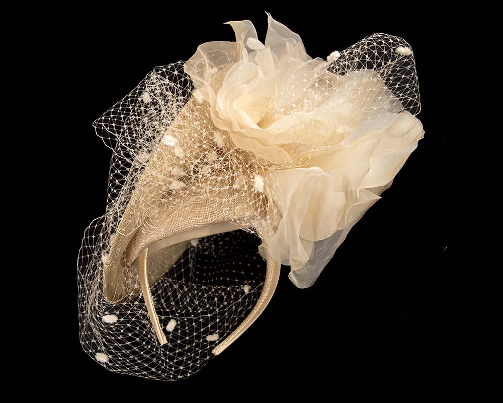 Exclusive gold fascinator by Fillies Collection-3