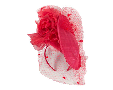 Exclusive red fascinator by Fillies Collection