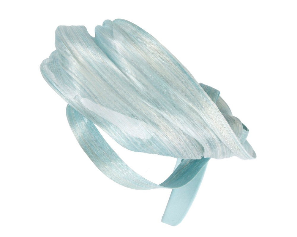Large Light Blue fascinator by Fillies Collection
