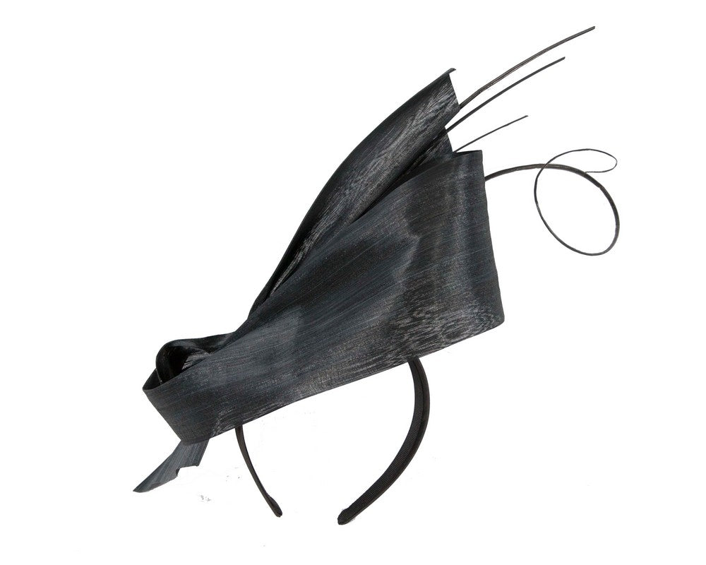 Edgy black fascinator by Fillies Collection