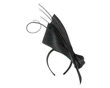 Edgy black fascinator by Fillies Collection