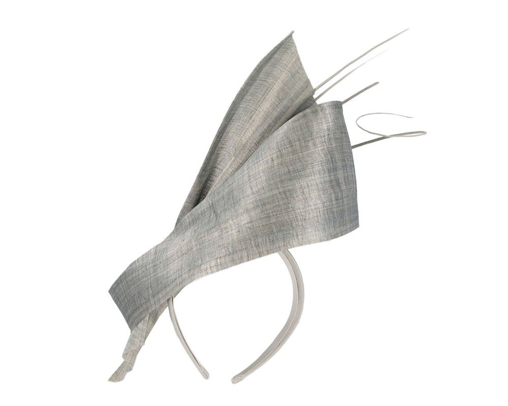 Edgy silver fascinator by Fillies Collection