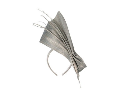 Edgy silver fascinator by Fillies Collection