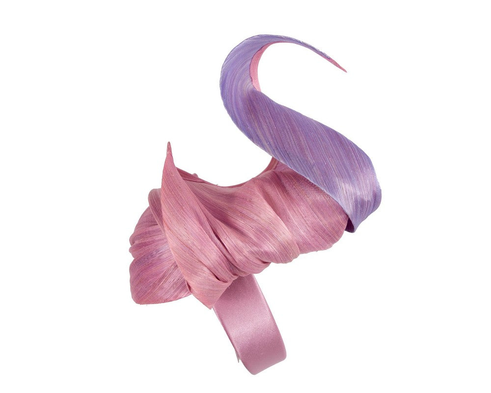 Dusty Pink & Lilac designers racing fascinator