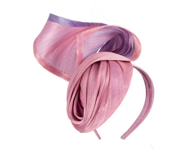 Dusty Pink & Lilac designers racing fascinator