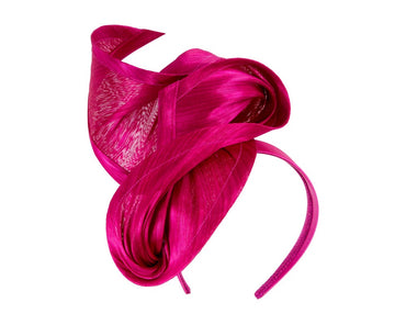 Fuchsia designers racing fascinator by Fillies Collection