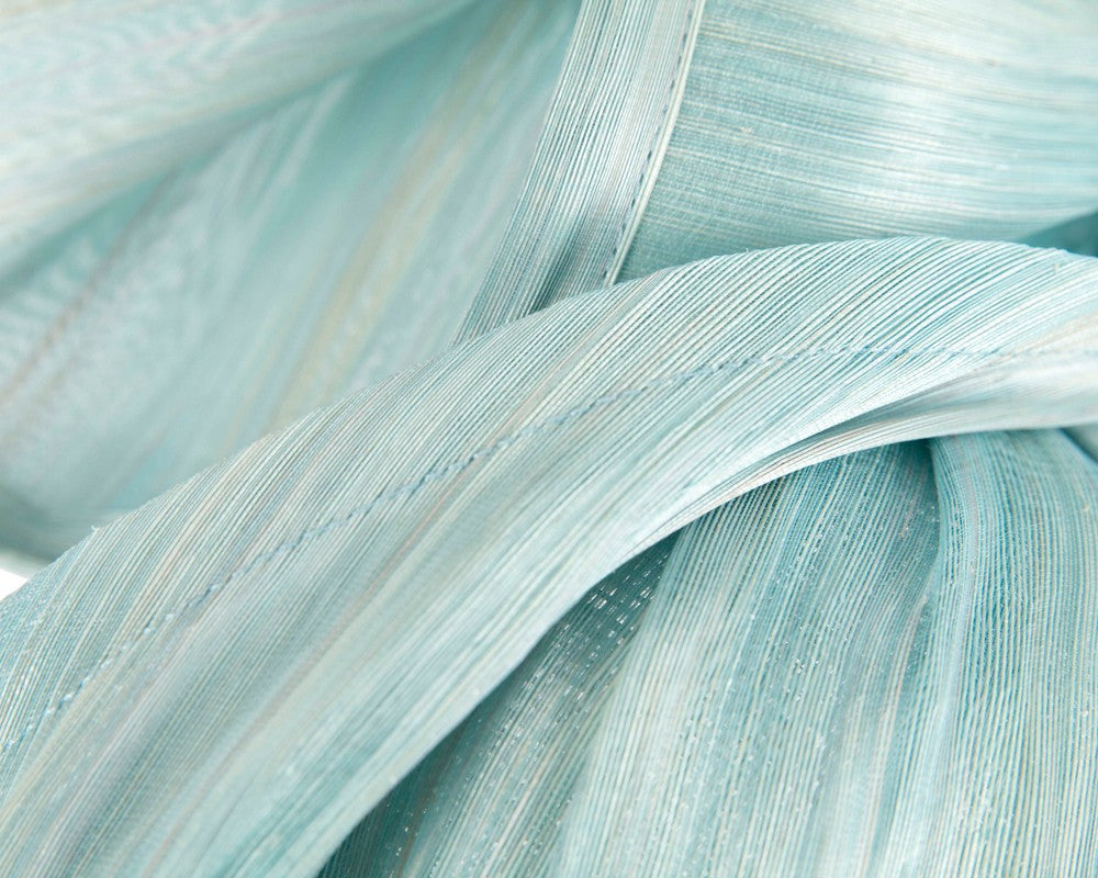 Light blue designers racing fascinator by Fillies Collection