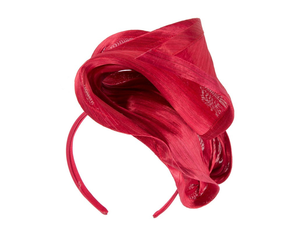 Red designers racing fascinator by Fillies Collection-5