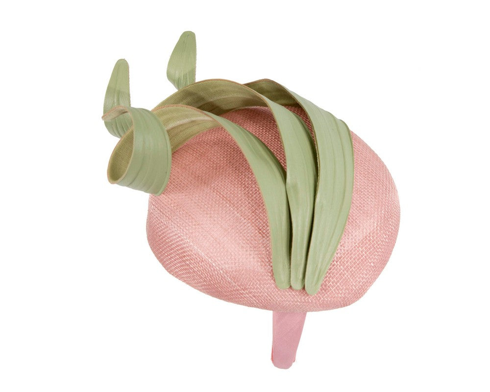 Pink & green spring racing fascinator by Fillies Collection