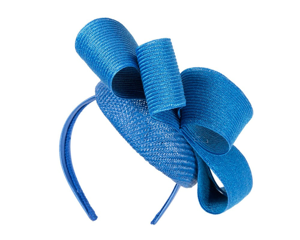 Royal blue pillbox fascinator by Fillies Collection S286