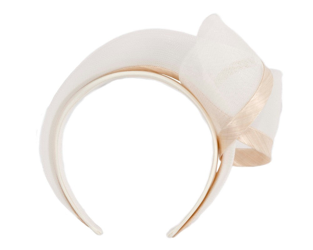 Cream fashion headband by Fillies Collection-3