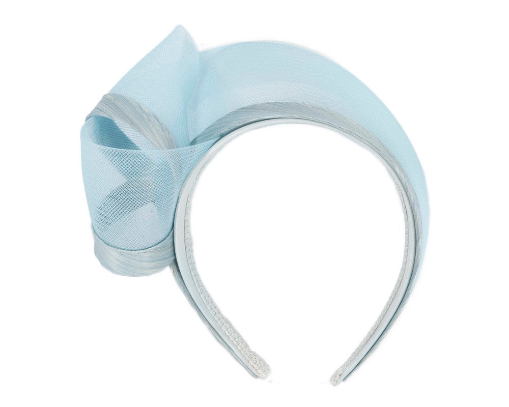 Light blue fashion headband by Fillies Collection