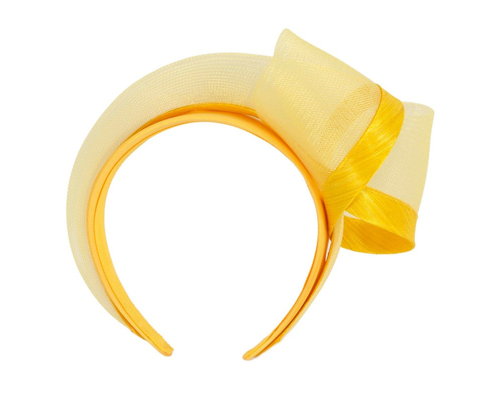 Yellow fashion headband by Fillies Collection
