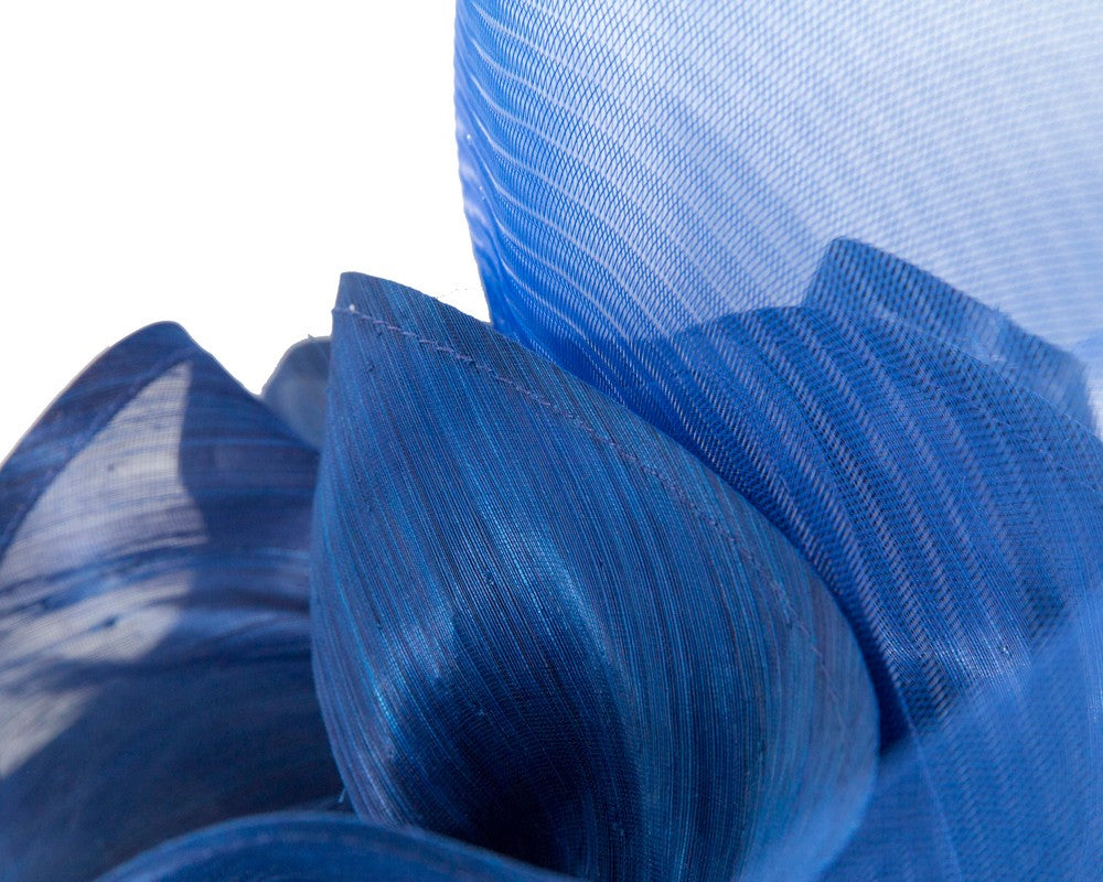 Large royal blue racing fascinator by Fillies Collection