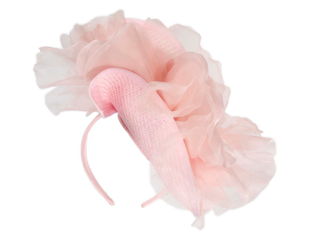 Exclusive pink fascinator with flower by Fillies Collection