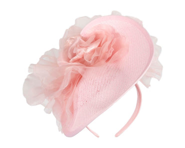 Exclusive pink fascinator with flower by Fillies Collection
