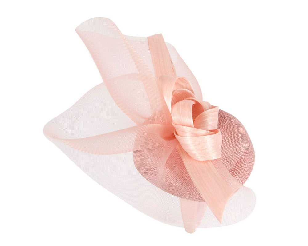 Tall dusty pink racing fascinator by Fillies Collection
