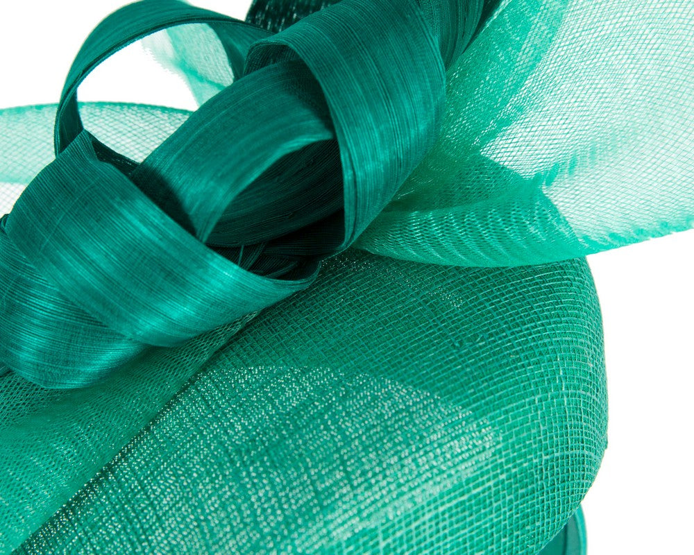 Tall teal green racing fascinator by Fillies Collection