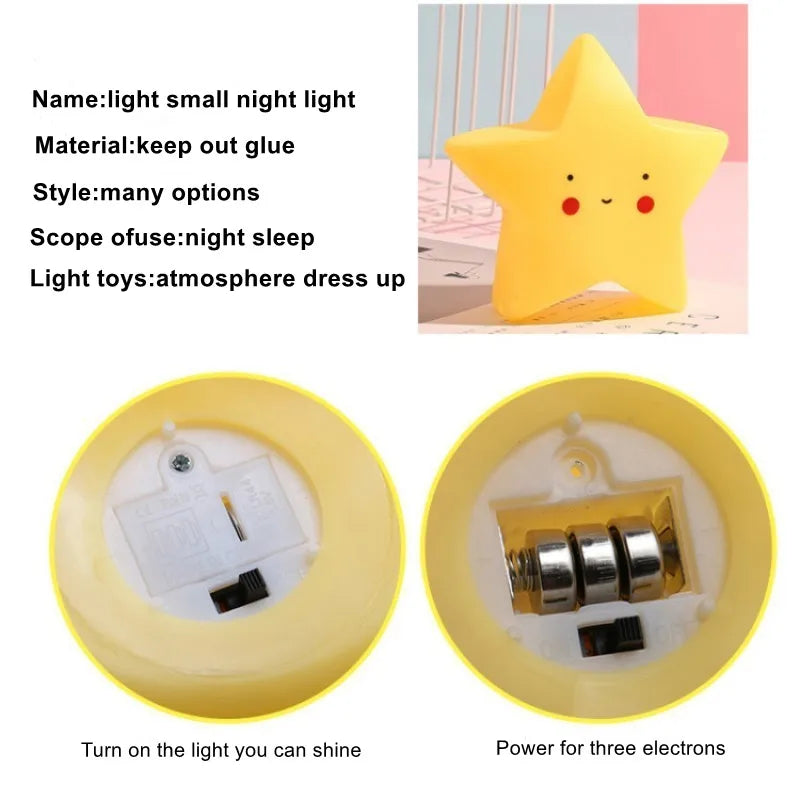 Multivariant Cloud Ice Cream Moon Decorative Lights for Children-3