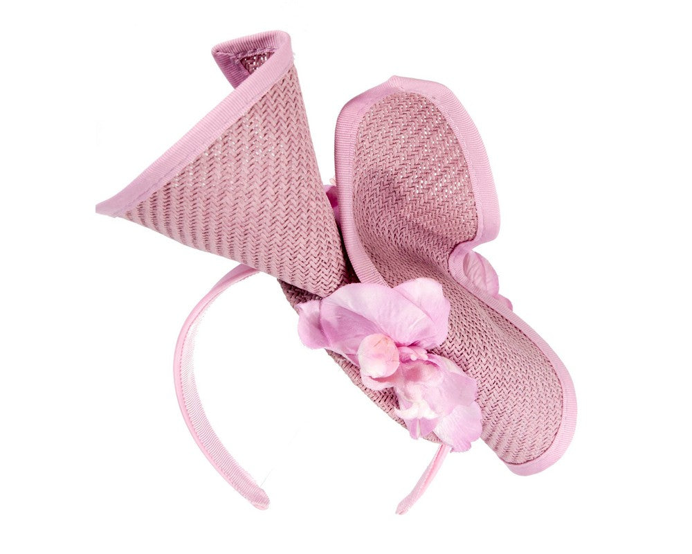 Lilac spring racing fascinator with orchid