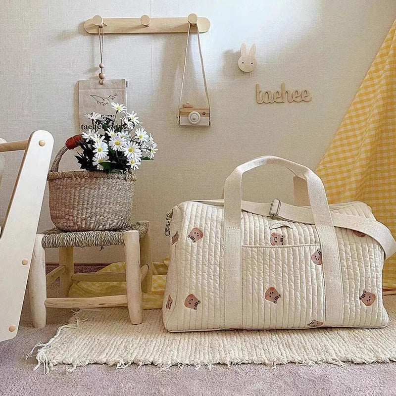 Diaper Bag with Shoulder Strap and Pockets Multivariant-2