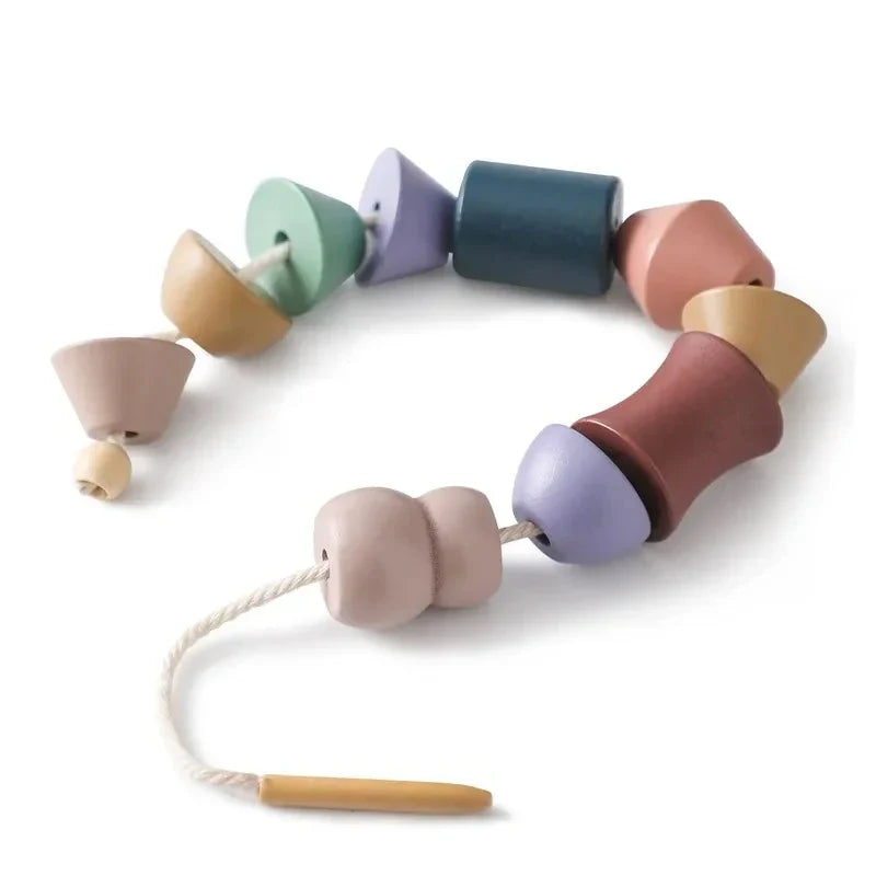 Montessori Wooden Toy Stacking&Threading for children multivariant-11