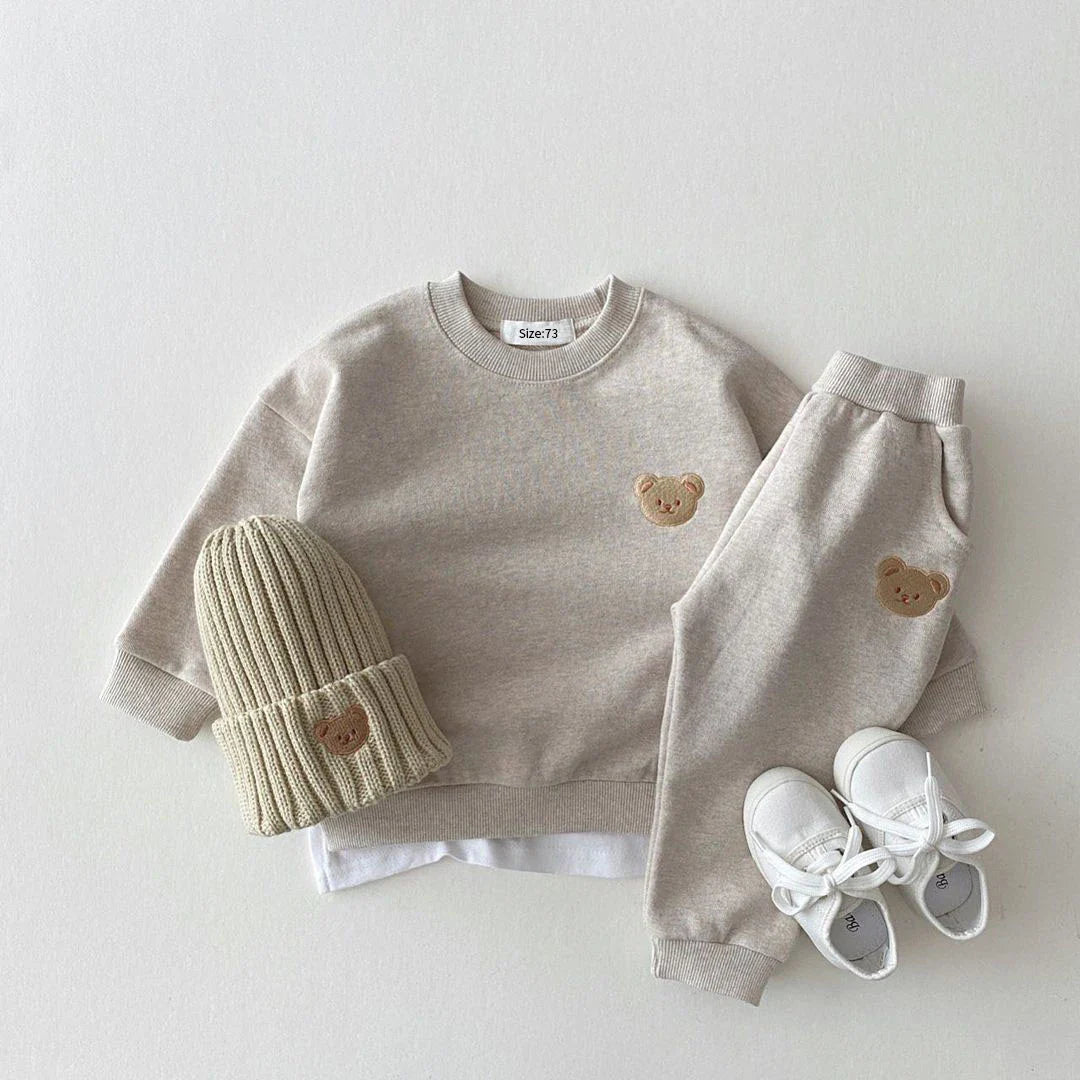 Pants and Sweatshirt Set with Bear Multivariant-2