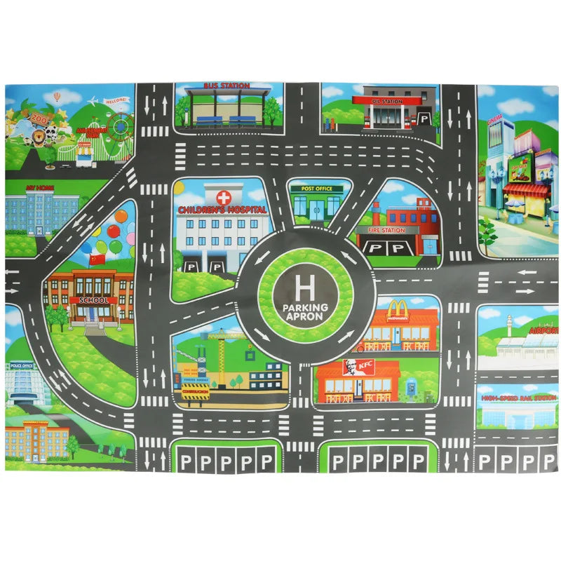 Children's Play Mat "Streets in the City" Multivariant-2