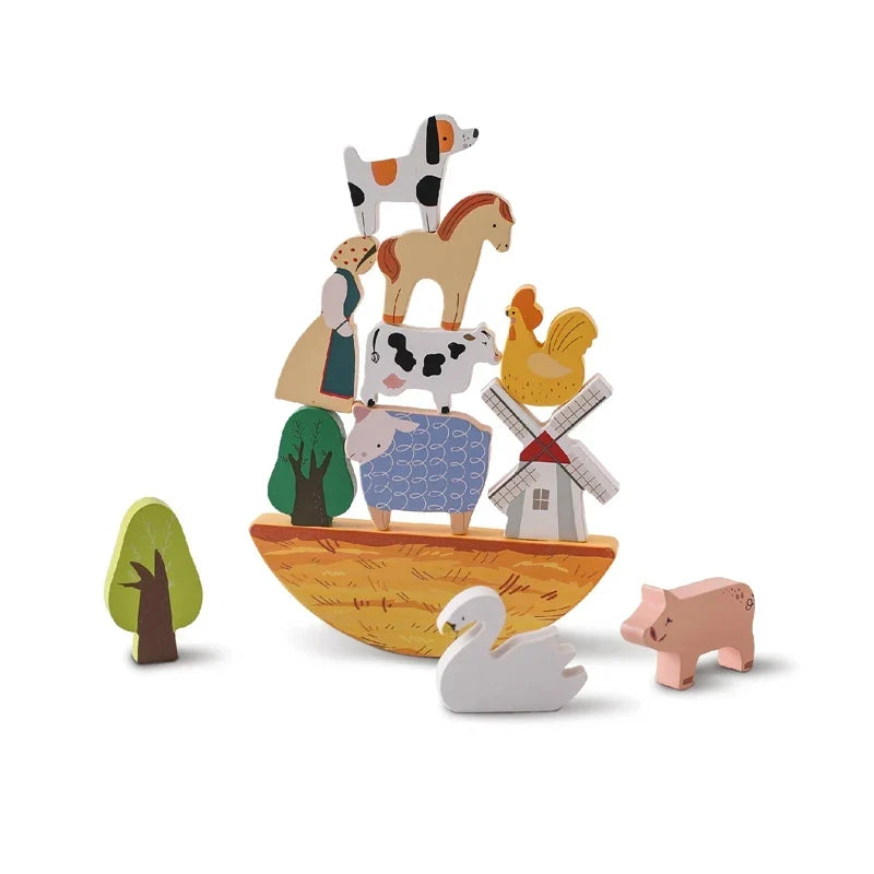 Montessori Wooden Toy Stacking&Threading for children multivariant-9