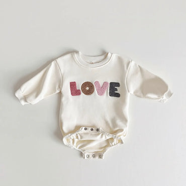 Sweatshirt with Romper Closure "Love" Multivariant-1