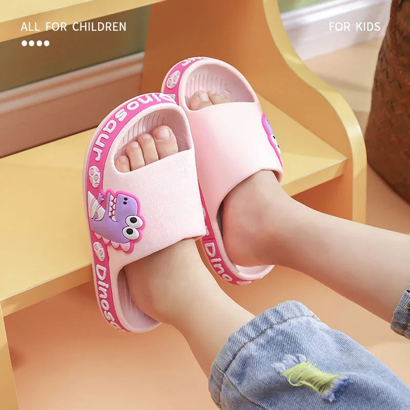 Non-slip Rubber Slippers Dinosaur for Children Multi-variant-4