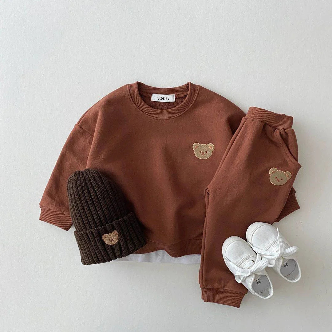 Pants and Sweatshirt Set with Bear Multivariant-1