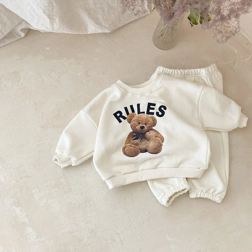 Pants and Sweatshirt Set "Bear Rules"-2