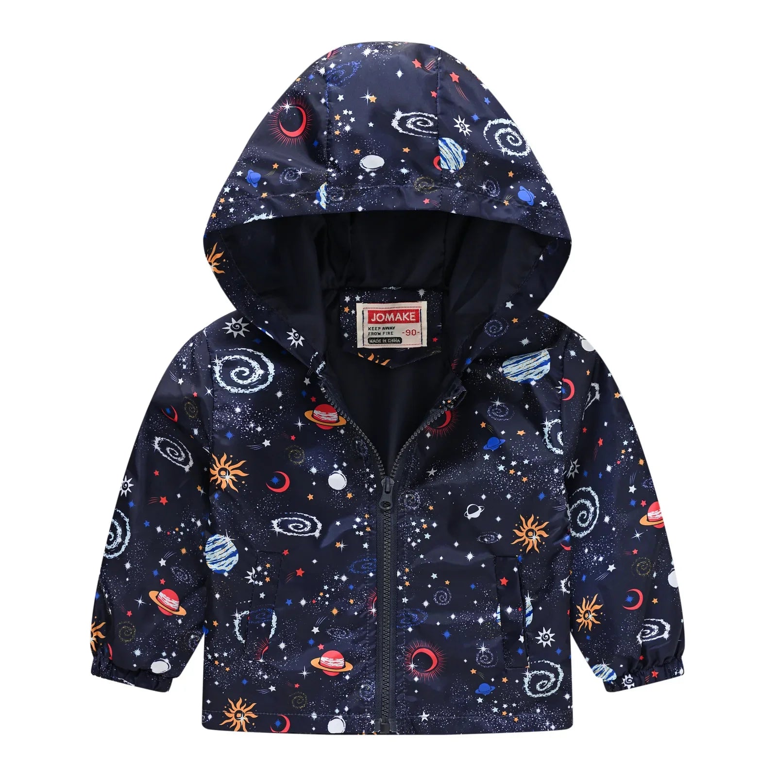 Windbreaker Jacket with Hood and Zip for Children Multivariant-8