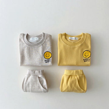 Cotton tracksuit set 2 pcs sweatshirt and trousers for children Multivariant-1