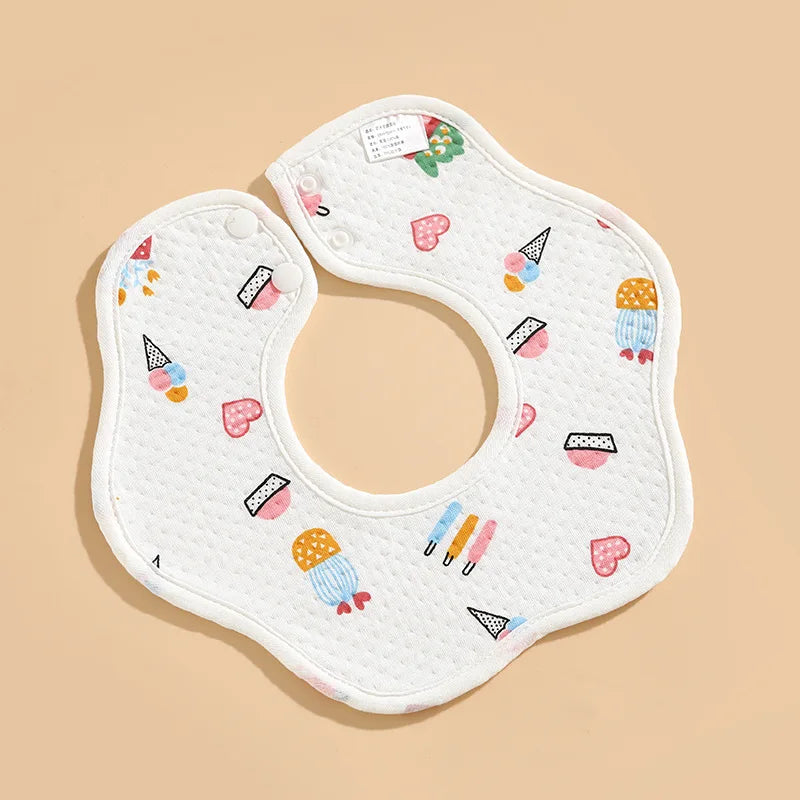 Cotton Waterproof Bib for newborns, multivariant-12