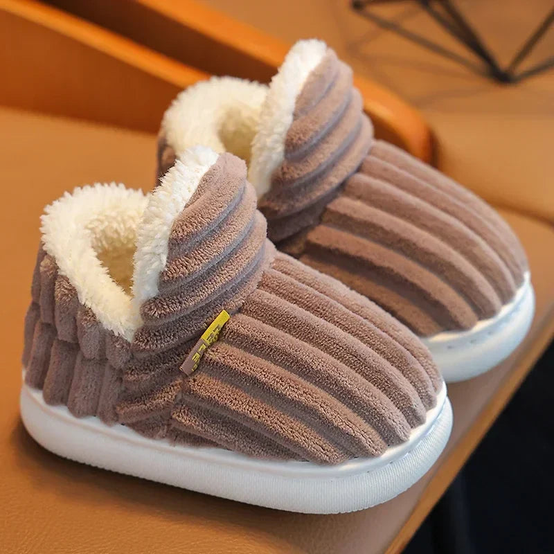 Multicolored Warm and Breathable Non-slip Slippers for Children-5
