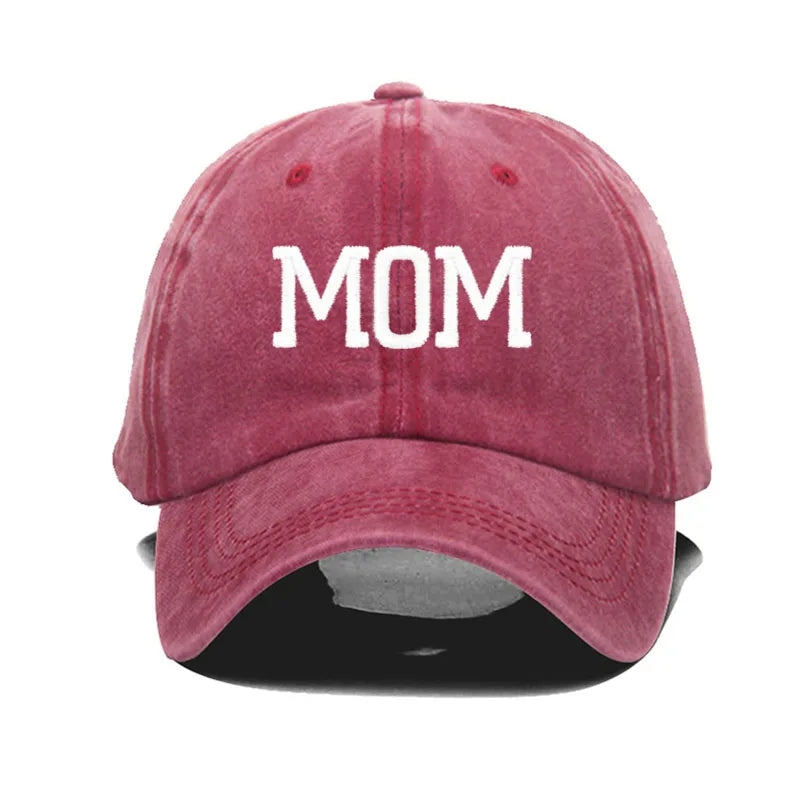 Embroidered Cotton Baseball Cap MOM and DAD Multivariant-12