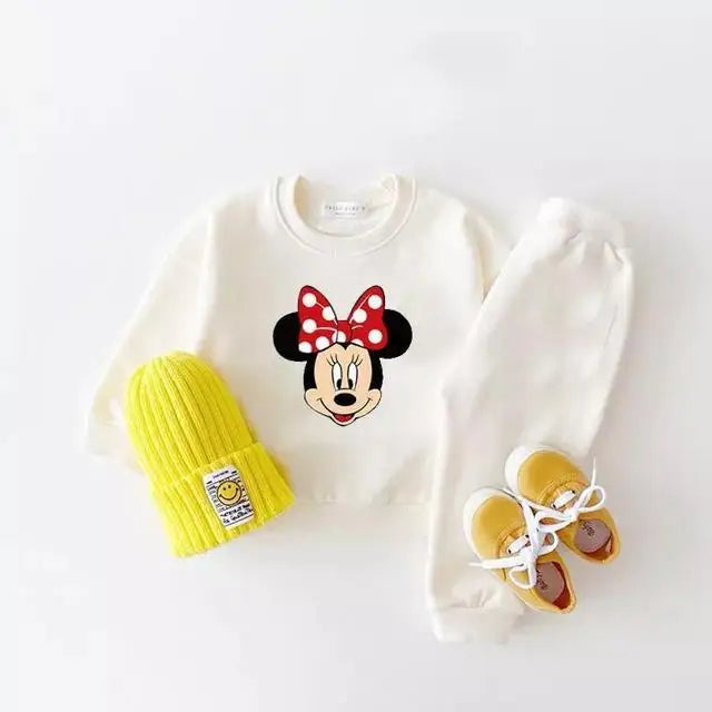 2-Piece Cartoon Sweatshirt and Pants Tracksuit Set for Children Multivariant-12