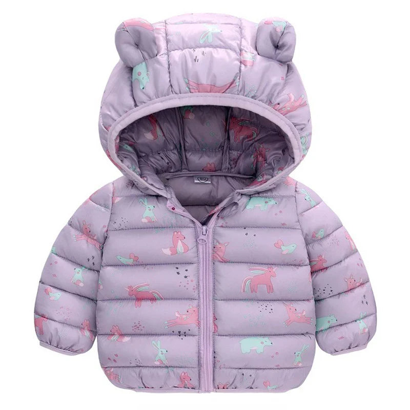 Warm Dinosaur Jacket with Hood for Children-4