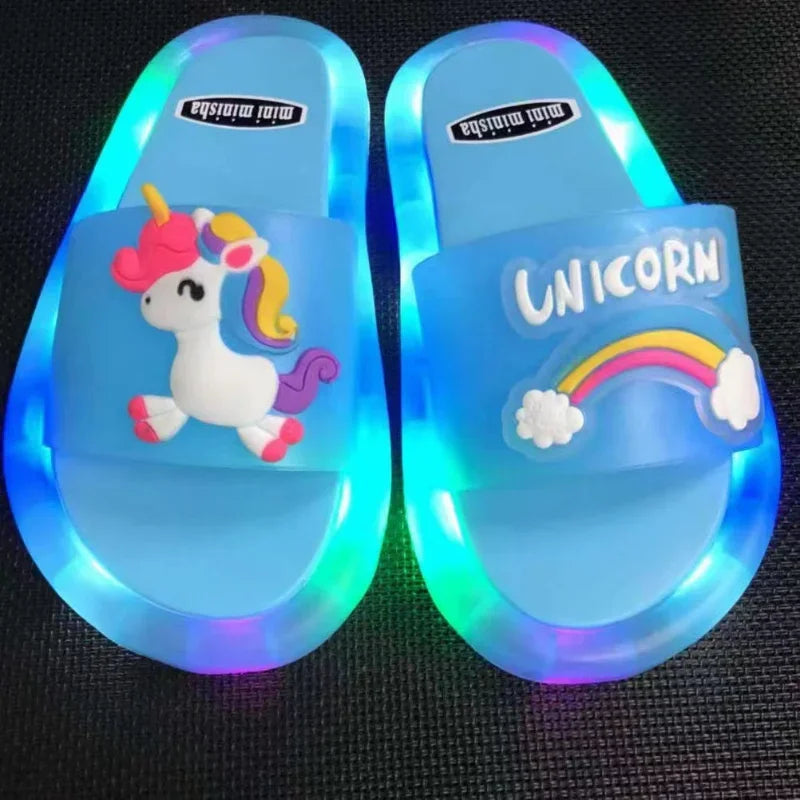 Unicorn Slippers with LED for children multivariant-5