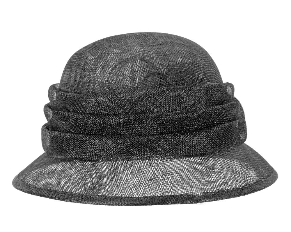 Black Ladies Cloche Racing Hat by Max Alexander-4