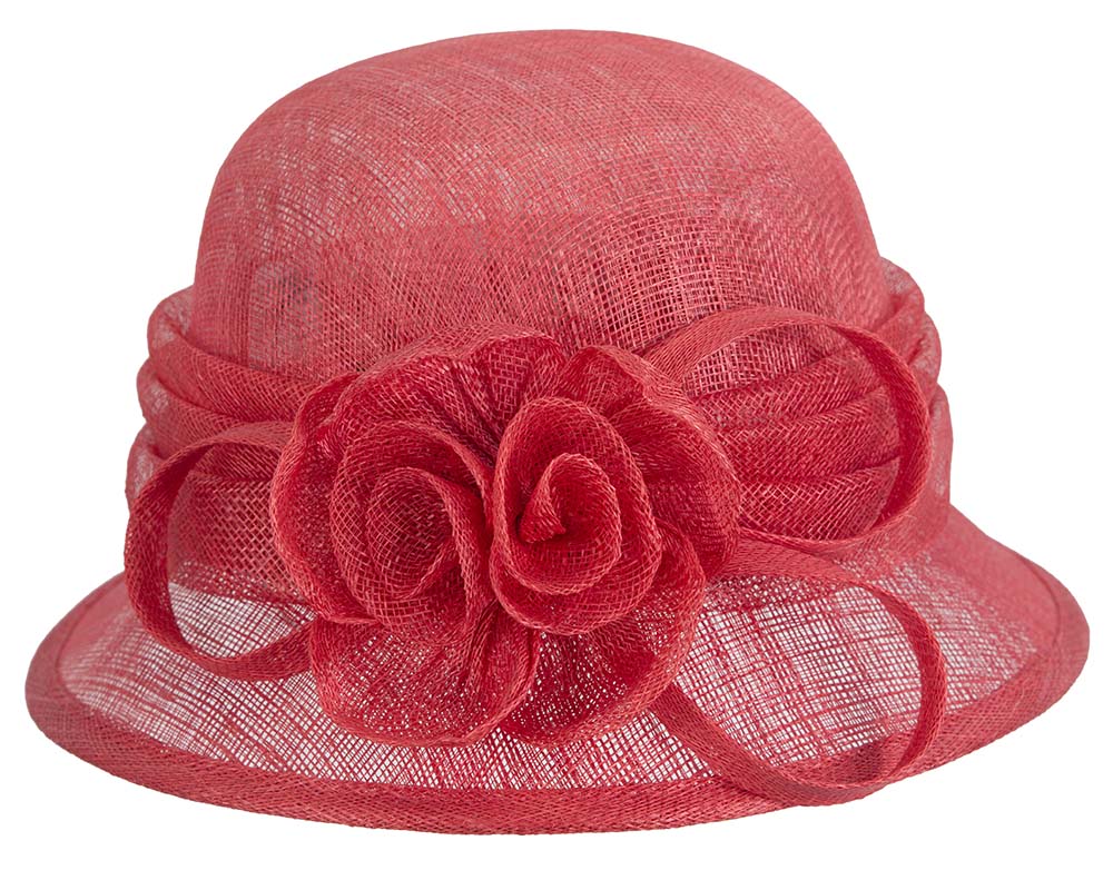 Red Ladies Cloche Racing Hat by Max Alexander-2
