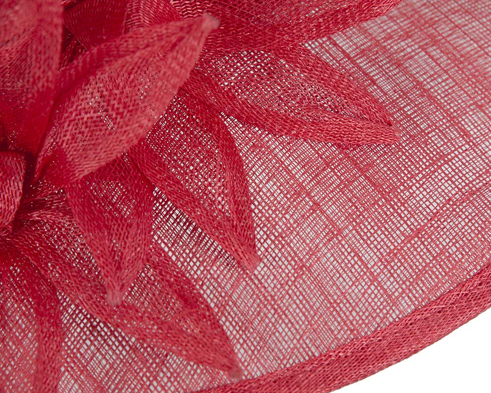 Large red spring racing hat by Max Alexander