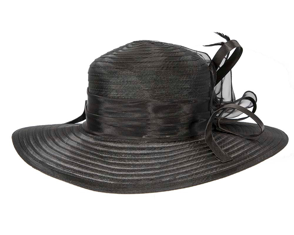 Black ladies summer hat-5