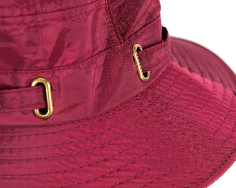 Burgundy casual weatherproof bucket golf hat SP514-4
