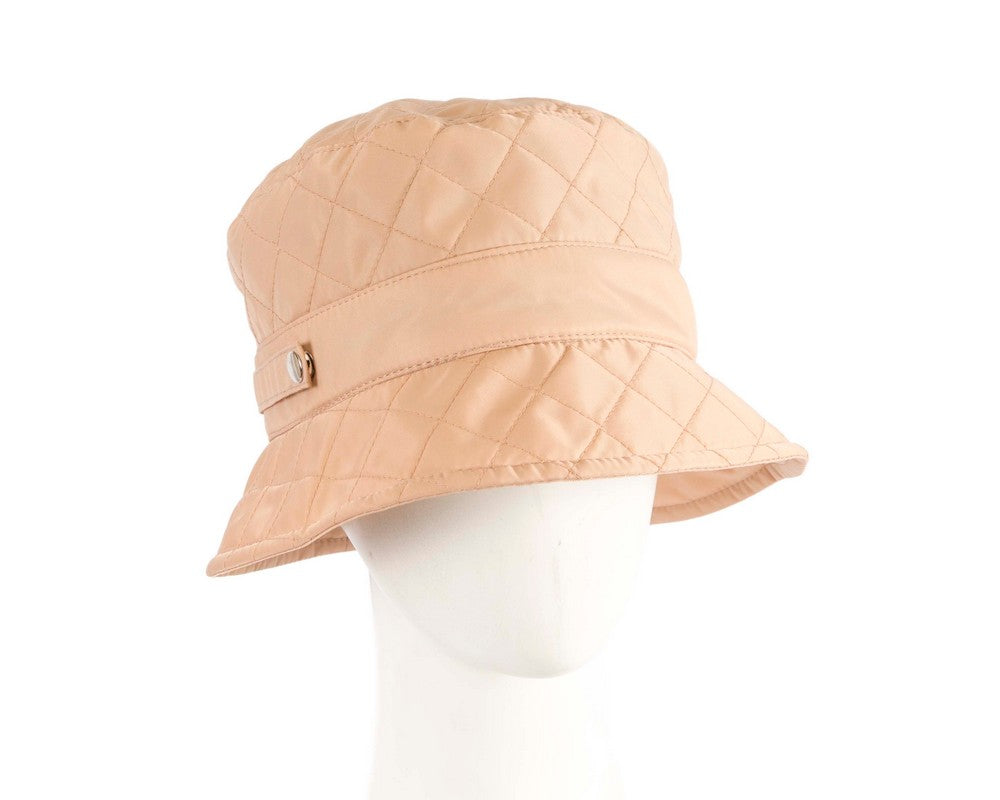 Beige casual weatherproof bucket golf hat-0