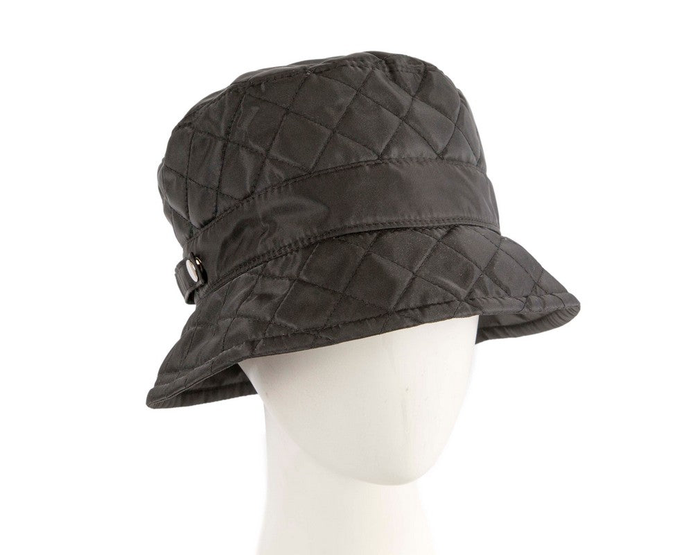 Black casual weatherproof bucket golf hat-0